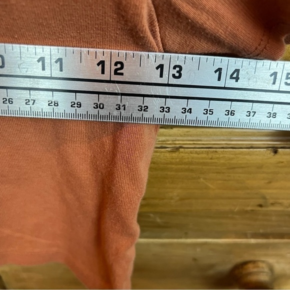 SHROOM Baby Crop Tee, Terracotta Cotton, Size M - Picture 5 of 6